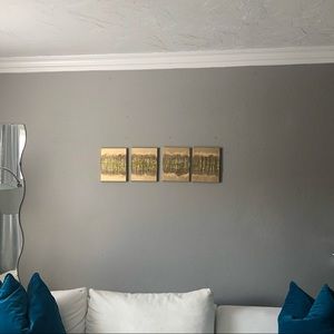 Wall art! 4 seasons of gold
